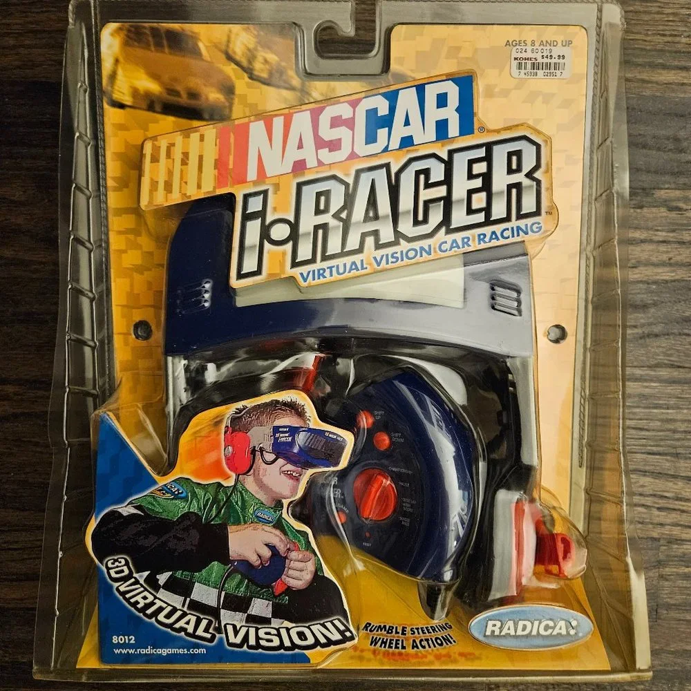 BRAND NEW NASCAR i-RACER VIRTUAL VISION CAR RACING WITH 3-D VIRTUAL VISION